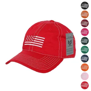 Rapid Dominance USA Flag Embroidered Patriotic Relaxed Baseball Caps Hats Unisex