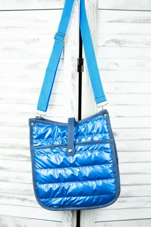 SALE! Kennedy Puffy Light Blue Crossbody Bag