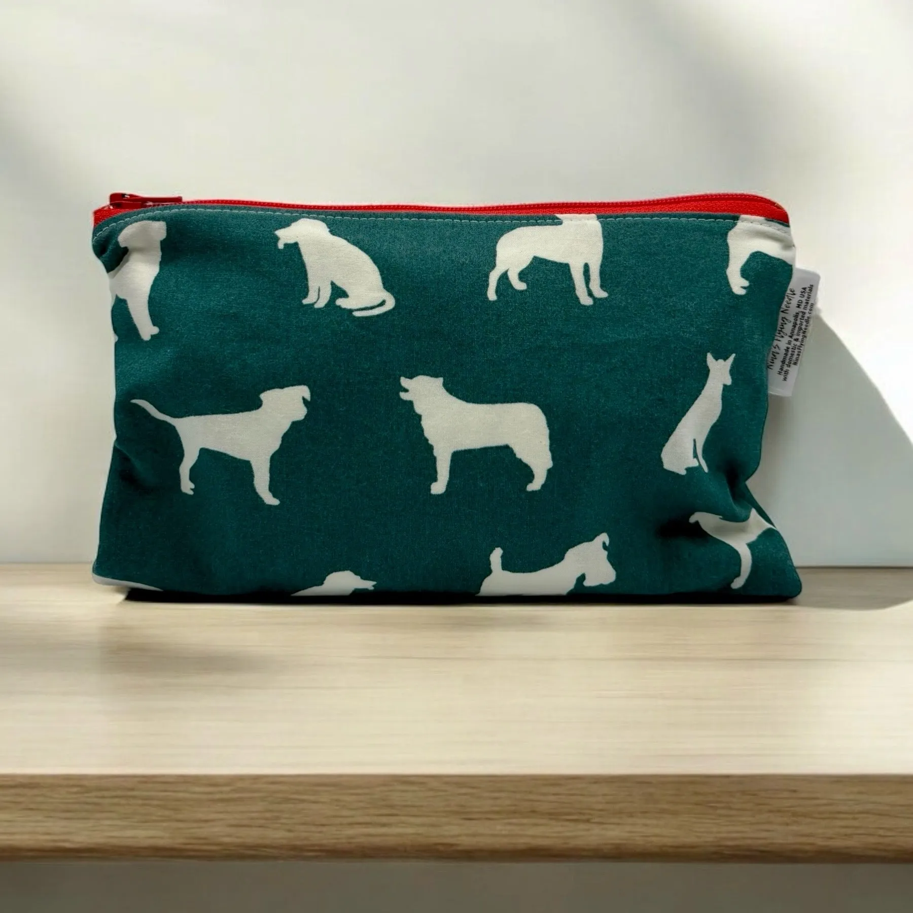 Snack Sized Reusable Zippered Bag Dogs