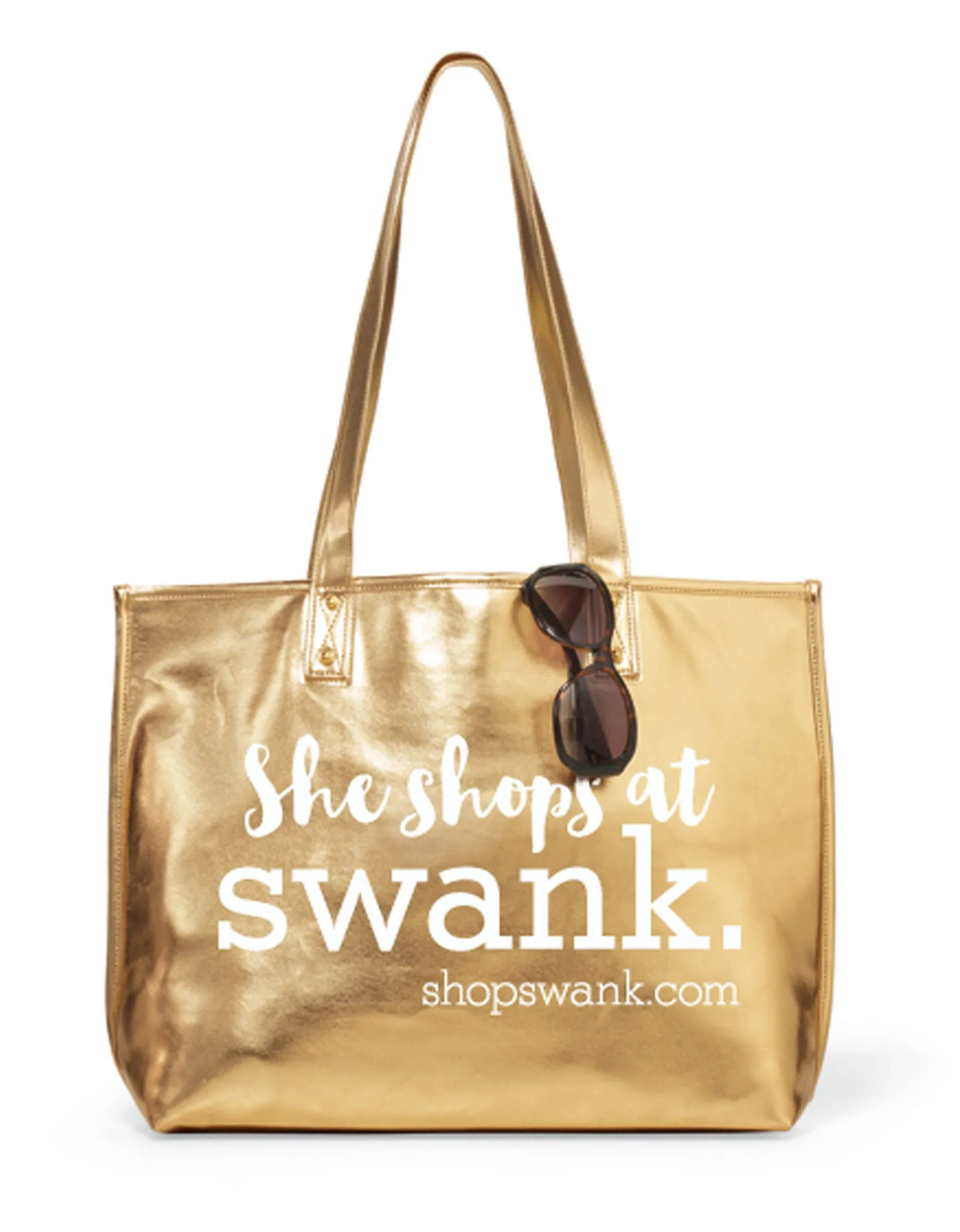 Swank Metallic Gold Tote