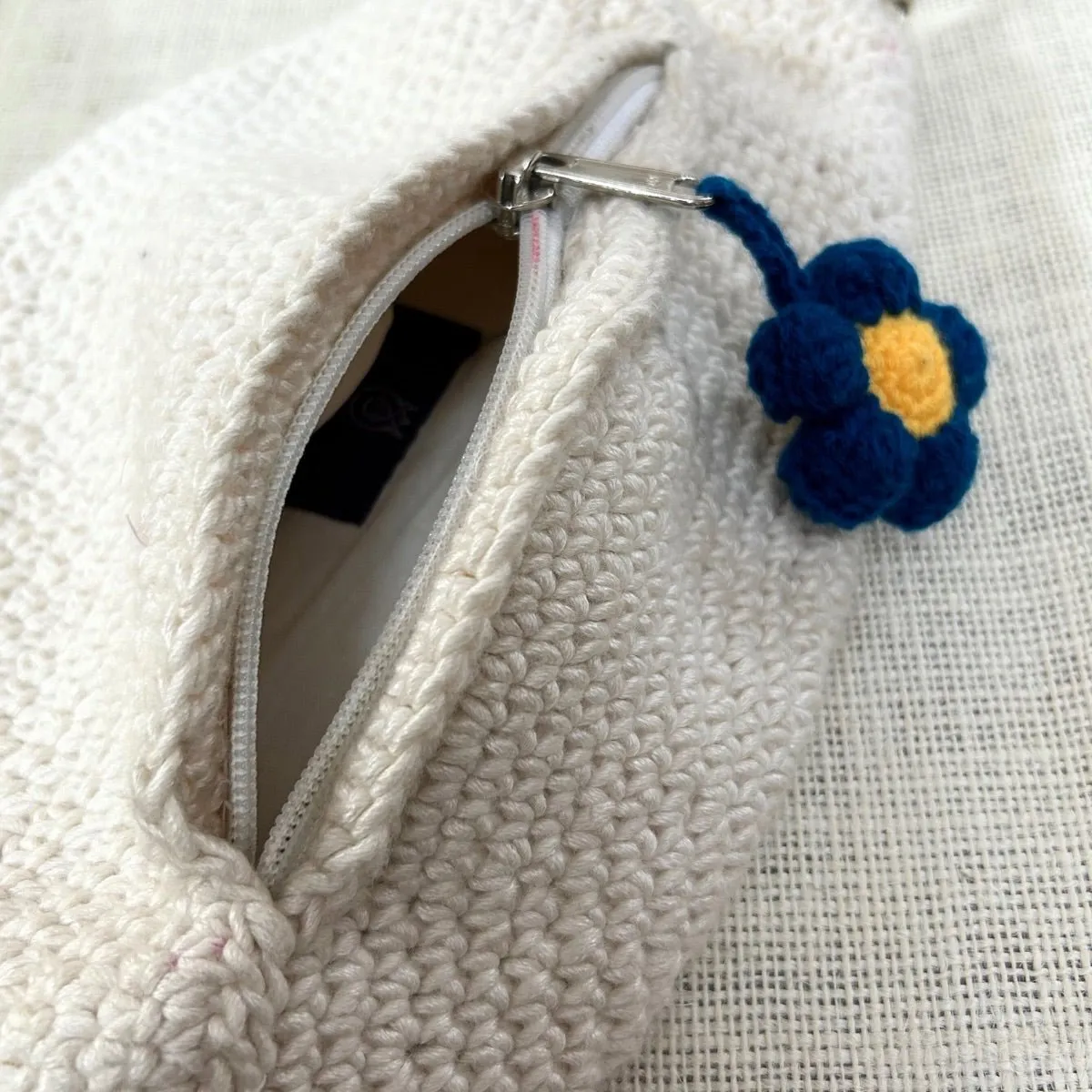 White Crochet Fanny Pack Bag