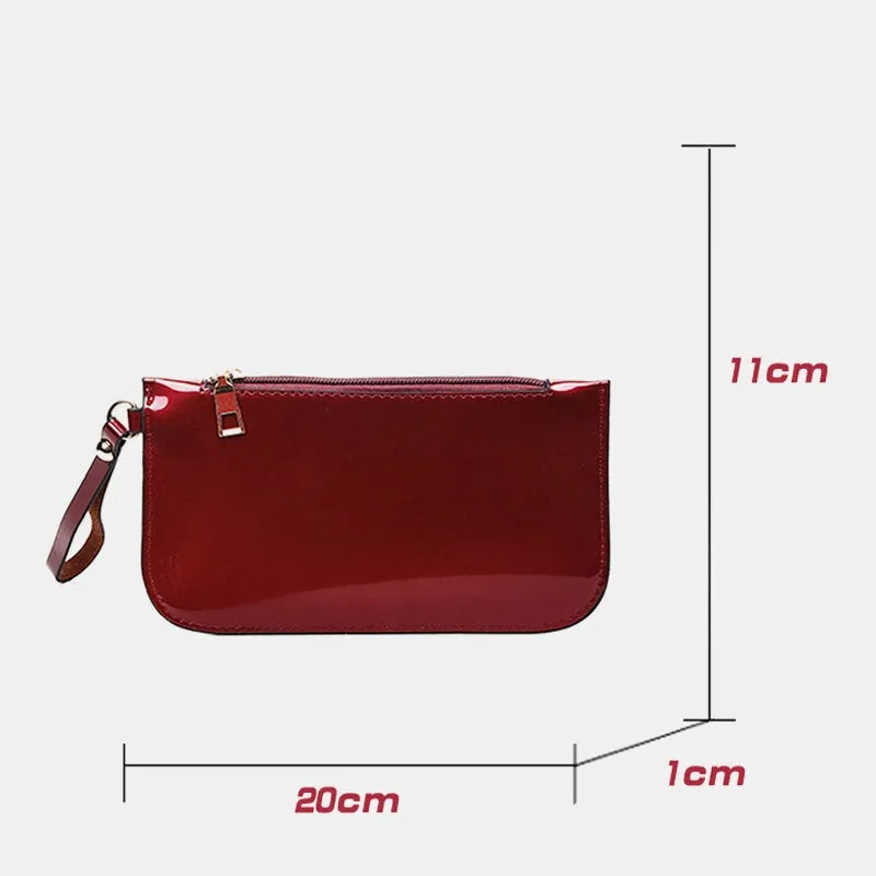 Women 3PCS PU Leather Multi-piece Leather Solid Color Ladies Handbag Clutch Crossbody Bag