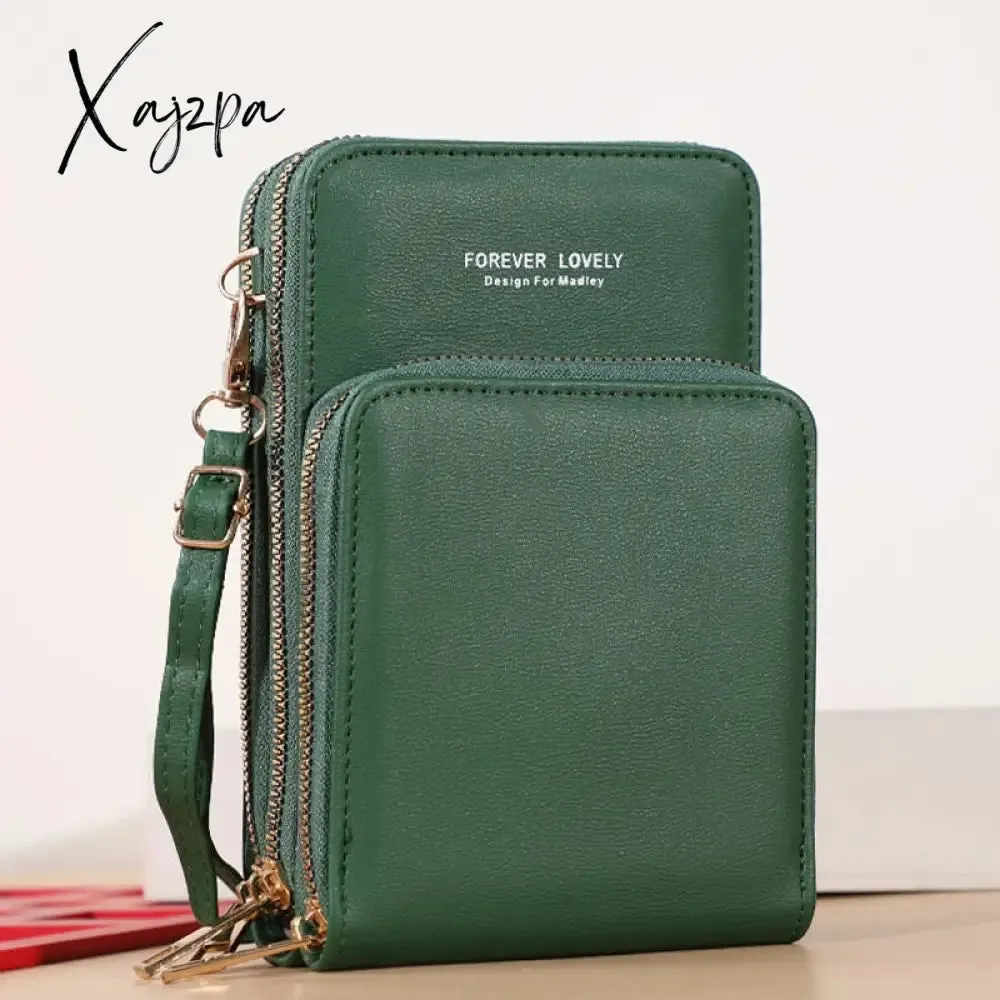 Xajzpa - Touchable Cell Phone Shoulder Bags Women Multi-functional Pocket Mini Crossbody Bag Card Purse Ladies Small Female Messenger Bag