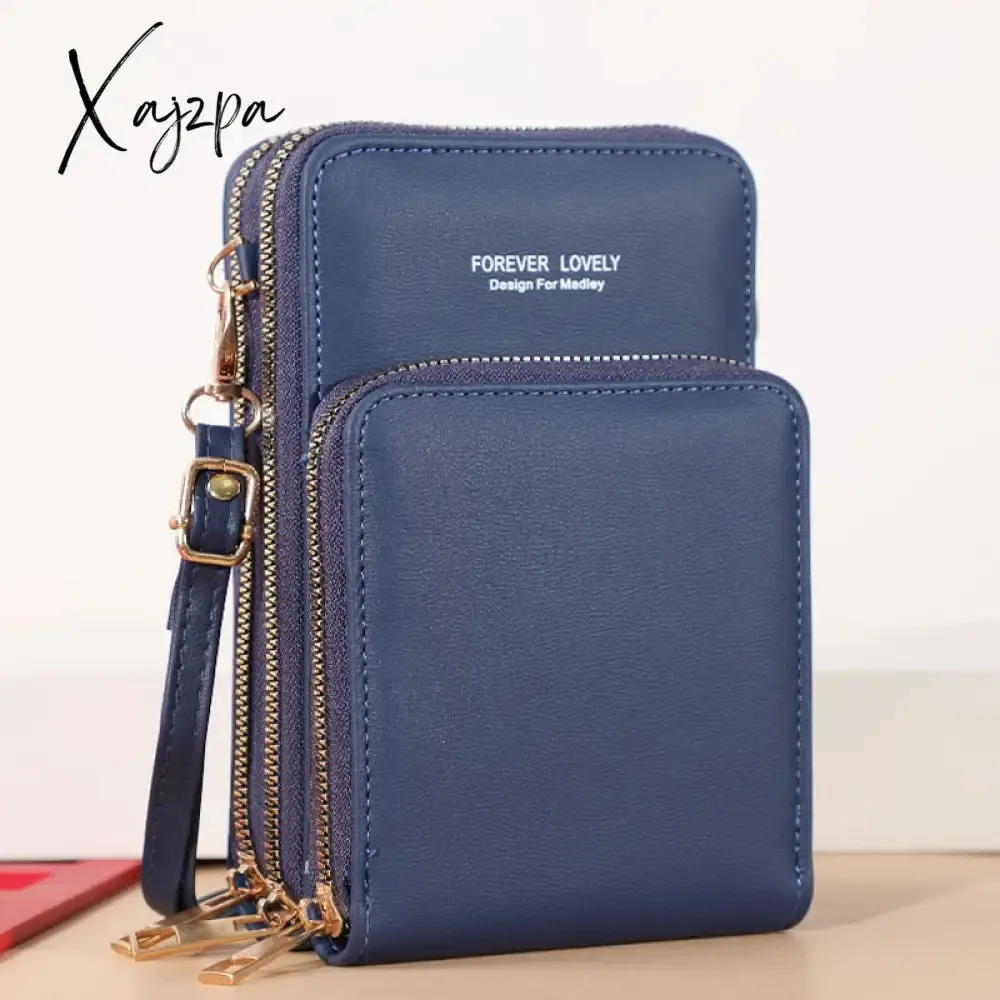 Xajzpa - Touchable Cell Phone Shoulder Bags Women Multi-functional Pocket Mini Crossbody Bag Card Purse Ladies Small Female Messenger Bag