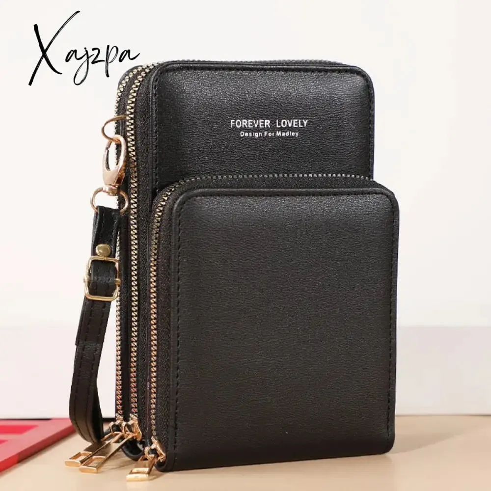 Xajzpa - Touchable Cell Phone Shoulder Bags Women Multi-functional Pocket Mini Crossbody Bag Card Purse Ladies Small Female Messenger Bag