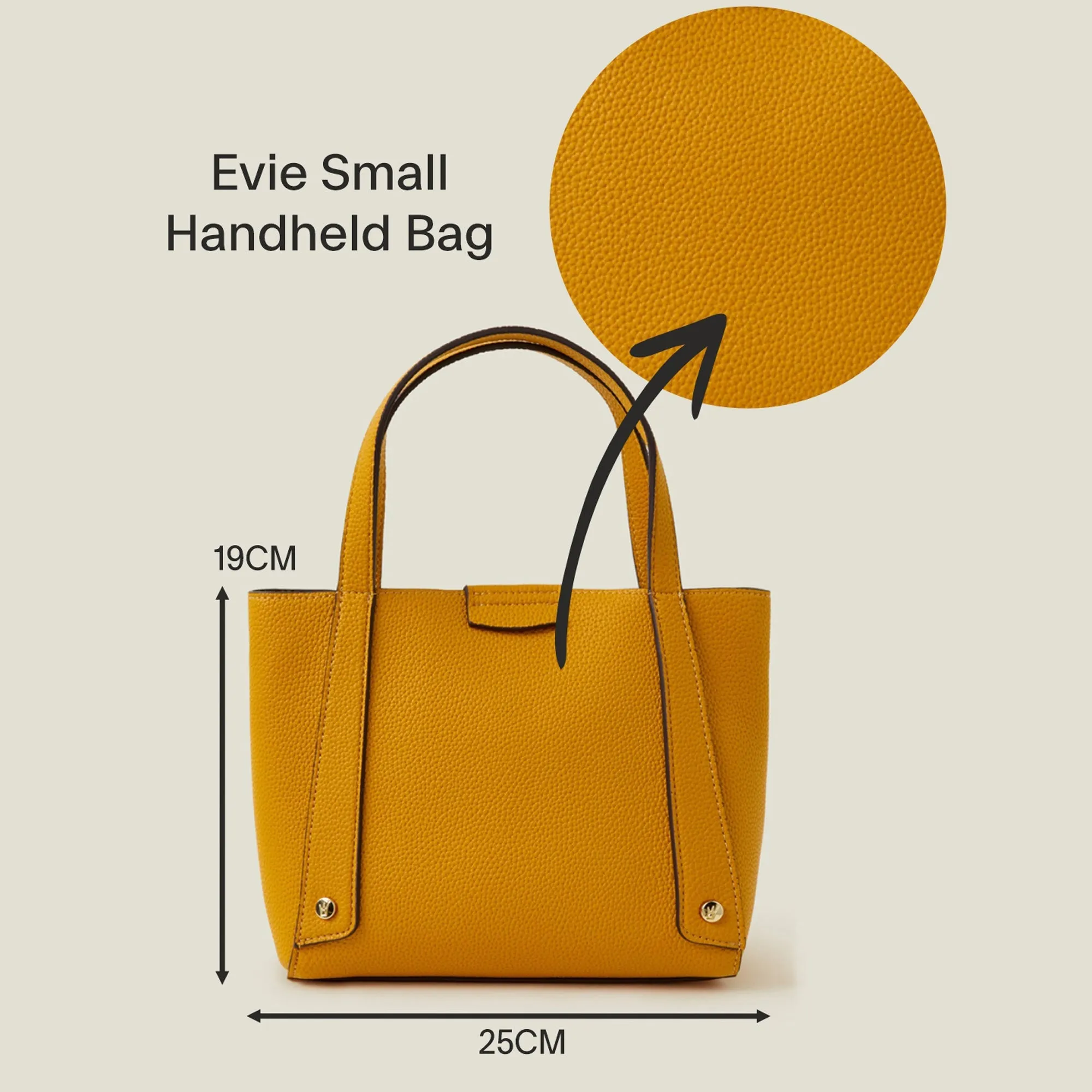 Yellow Evie Small Handheld Bag